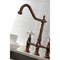 Kingston Brass KS127PXBSAC Heritage Bridge Kitchen Faucet W/ Brass Sprayer, Copper KS127PXBSAC - alternate 4